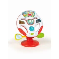 Volant interactif Baby Clementoni - Effets sonores et lumineux - Découverte des nombres - Rouge, blanc et vert  - vertbaudet enfant