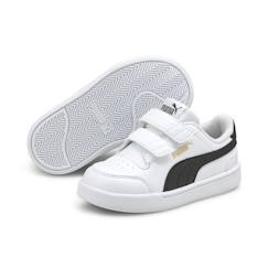 Chaussures-Chaussures garçon 23-38-Baskets, tennis-Baskets enfant Puma Shuffle V - blanc/noir/doré