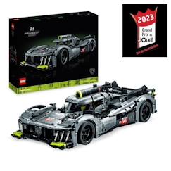 Jouet-LEGO® Technic 42156 PEUGEOT 9X8 24H Le Mans Hybrid Hypercar, Maquette de Voiture de Course
