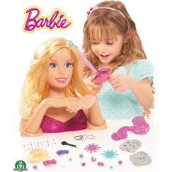 Tête à coiffer Barbie - Giochi Preziosi - 38 cm - Rose - Jouet de coiffure  - vertbaudet enfant