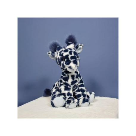 Peluche Lisi la girafe bleue 30 cm - Histoire d'Ours - Terre sauvage - Enfant - Mixte - Intérieur BLEU 4 - vertbaudet enfant 