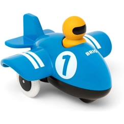 Jouet en bois BRIO - Avion Push & Go - Bleu - Pour enfant de 12 mois et plus  - vertbaudet enfant