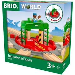 Brio World Plaque Tournante et Personnage - Accessoire pour circuit de train en bois - Ravensburger - Mixte dès 3 ans - 33476  - vertbaudet enfant