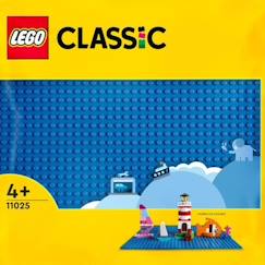 Jouet-Jeux d'imagination-Jeux de construction-LEGO® 11025 Classic La Plaque De Construction Bleue 32x32, Socle de Base pour Construction, Assemblage et Exposition