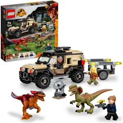 LEGO® 76951 Jurassic World Le Transport du Pyroraptor et du Dilophosaurus, Dinosaures avec Buggy Tout-Terrain, dès 7 Ans  - vertbaudet enfant