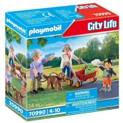 PLAYMOBIL - 70990 - City Life - Grands-Parents avec Petit-Fils  - vertbaudet enfant