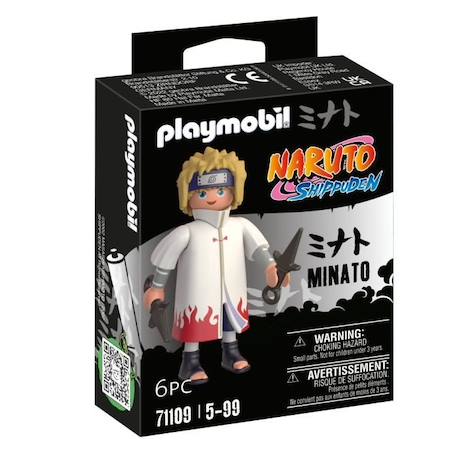 PLAYMOBIL - Naruto Shippuden - Minato - Figurine de manga ninja avec accessoires BLEU 1 - vertbaudet enfant 