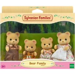 Figurines miniatures - SYLVANIAN FAMILIES - La famille Ours - 4 personnages articulés et habillés avec soin  - vertbaudet enfant