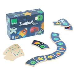 Dominos en bois - Vilac - Dans les étoiles - Réversibles - Pour enfants dès 2 ans  - vertbaudet enfant