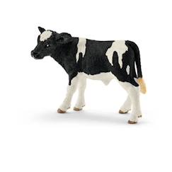 Figurine - SCHLEICH - Veau Holstein - Farm World - Beige - Mixte  - vertbaudet enfant