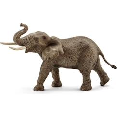 Figurine Schleich 14762 - Éléphant d'Afrique mâle de la savane - 18.7 x 10 x 12.7 cm  - vertbaudet enfant