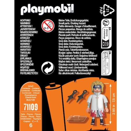 PLAYMOBIL - Naruto Shippuden - Minato - Figurine de manga ninja avec accessoires BLEU 4 - vertbaudet enfant 