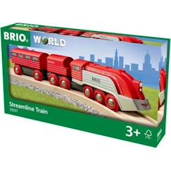 Jouet-Jeux d'imagination-Jeux de construction-Brio World Train Aérodynamique  - Accessoire Circuit de train en bois - Ravensburger - Mixte dès 3 ans - 33557