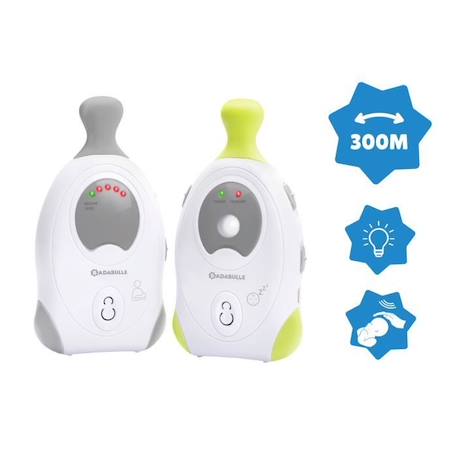 BADABULLE Baby Online 300m Babyphone Audio avec Veilleuse BLANC 5 - vertbaudet enfant 