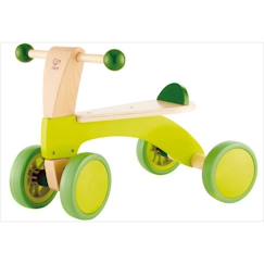 Jouet-Jeux de plein air-Tricycle bois sans pédale - HAPE - Draisienne à 4 roues - Vert - Mixte - A partir de 12 mois