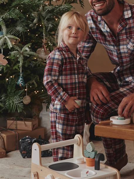 Fille-Pyjama enfant en flanelle collection capsule "Happy Family"