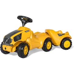 Tracteur Rolly Toys Volvo junior 97cm jaune avec remorque - Pour enfants à partir de 18 mois  - vertbaudet enfant