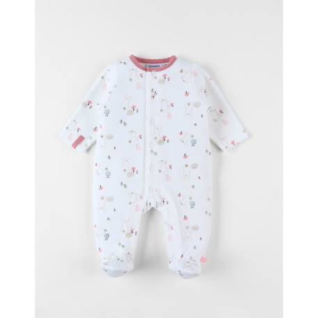 Bébé-Salopette, combinaison-Pyjama 1 pièce en velours imprimé champignons