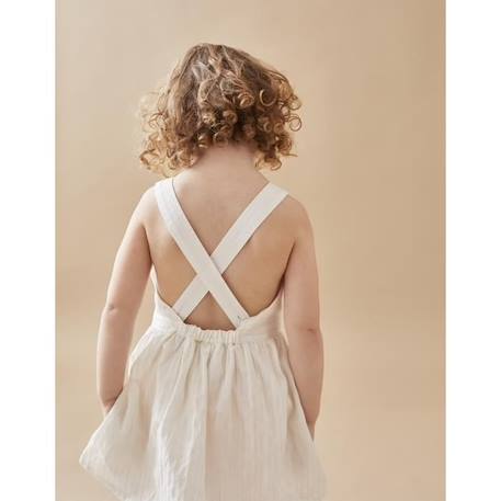 Robe à bretelles en coton BLANC 2 - vertbaudet enfant 