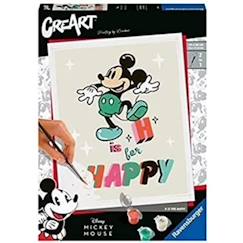 Tableau de peinture par numéros CreArt Minnie Style 20x20 cm pour adultes  - vertbaudet enfant