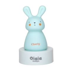 Veilleuse enfant rechargeable Induction «Charly» de Olala® - Veilleuse de nuit motif lapin lumière led lampe de nuit [Veilleuse USB]  - vertbaudet enfant