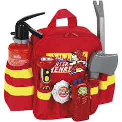 Sac à dos de pompier avec 6 accessoires dont 1 lampe torche avec fonction lumineuse - KLEIN - 8900  - vertbaudet enfant