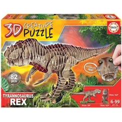 Puzzle 3D T-Rex - EDUCA - Animaux - Mixte - 82 pièces  - vertbaudet enfant