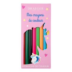 Paris 8 crayons de couleur licorne - 3045671063081  - vertbaudet enfant