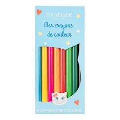 Paris 8 crayons de couleur chat - 3045671063067  - vertbaudet enfant
