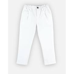 Pantalon blanc en twill  - vertbaudet enfant