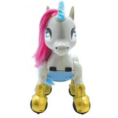 Jouet-Jeux d'imagination-Figurines, mini mondes, héros et animaux-Robot Licorne Programmable et Tactile - LEXIBOOK - Power Unicorn - Blanc - Enfant - Batterie