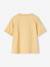 Tee-shirt motif pop fille manches courtes à revers abricot+jaune pâle 5 - vertbaudet enfant 