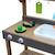 AXI Rosa Cuisine Enfant en bois | Cuisine de jeu multifonctionnelle | Jouet à sable & eau avec kit d'accessoires de 17 pièces MARRON 2 - vertbaudet enfant 