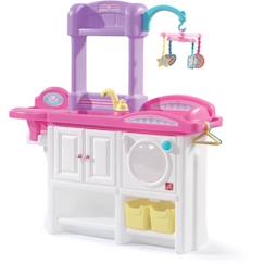 Step2 - Love & Care Deluxe - Chambre d'enfants pour pouppées - Avec berceau, siège bébé, machine à laver et accessoires  - vertbaudet enfant