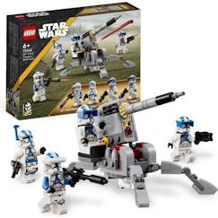 -LEGO® Star Wars 75345 Pack de Combat des Clone Troopers de la 501ème Légion, Jouet avec Canon