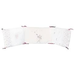 Linge de maison et décoration-Linge de lit bébé-Tour de lit-Tour de lit 190x40cm en coton blanc