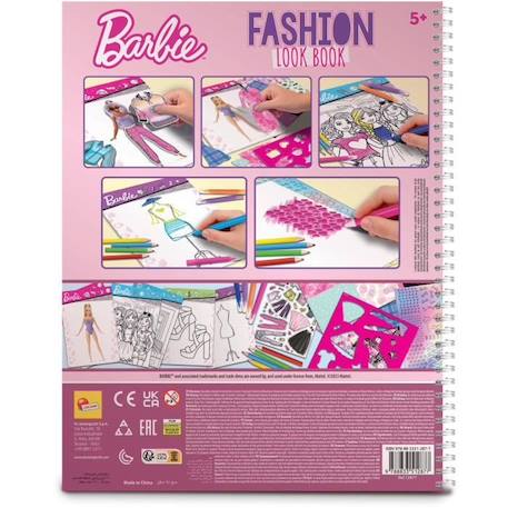 Livret de création collection de mode - Barbie sketch book fashion look - LISCIANI ROSE 6 - vertbaudet enfant 