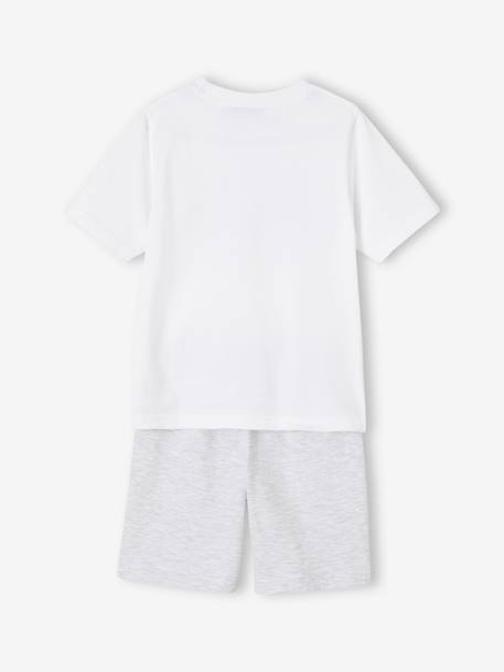 Pyjashort bicolore garçon Minecraft® Blanc/gris chiné 5 - vertbaudet enfant 