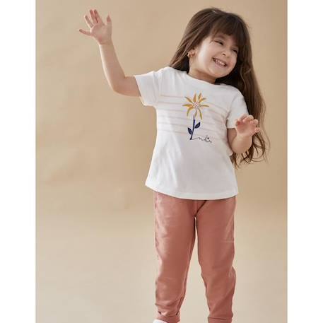 T-shirt manches courtes imprimé fleur  - vertbaudet enfant