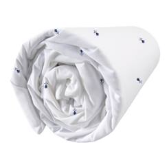 Linge de maison et décoration-Drap-housse imprimé 100% coton Bretagne Gwenn Ha Du - Taille : 90x190 cm