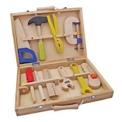-Coffret à outils - NEW CLASSIC TOYS - Bois - Pour Enfant - 10 éléments