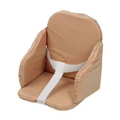 Coussin de chaise haute bébé - TINEO - Réglable - PVC - Sangles de sécurité - Cassonade  - vertbaudet enfant