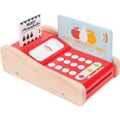 Machine à carte bancaire en bois - LE TOY VAN - Honeybake - Enfant - Mixte - Rouge - 3 ans  - vertbaudet enfant
