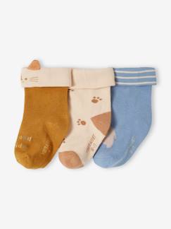 Lot de 3 paires de chaussettes "animaux" bébé  - vertbaudet enfant