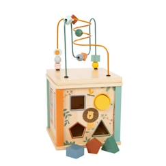 Cube de motricité Safari en bois - Small Foot Company - Pour enfant de 12 mois et plus  - vertbaudet enfant