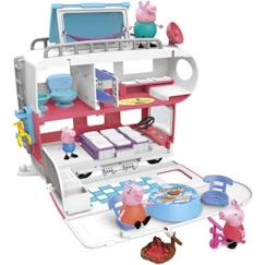 Jouet-Jeux d'imagination-Figurines, mini mondes, héros et animaux-Camping-car familial Peppa Pig - Jouet pour enfants dès 3 ans