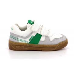 Chaussures-KICKERS Baskets basses Kalido Vert/blanc