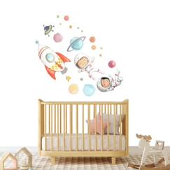 Linge de maison et décoration-Décoration-Papier peint, sticker-Sticker mural décoratif  "Planets"
