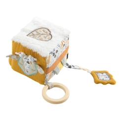 Cube d'activités en coton blanc  - vertbaudet enfant