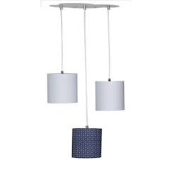 Linge de maison et décoration-Décoration-Luminaire-Suspension Lumineuse Trio Plafonnier en coton gris